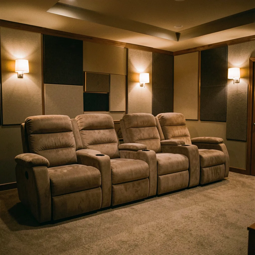 Cozy home cinema